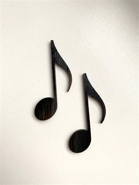 Wooden Music Notes Decoration Wall Decoration Wood Modern Etsy