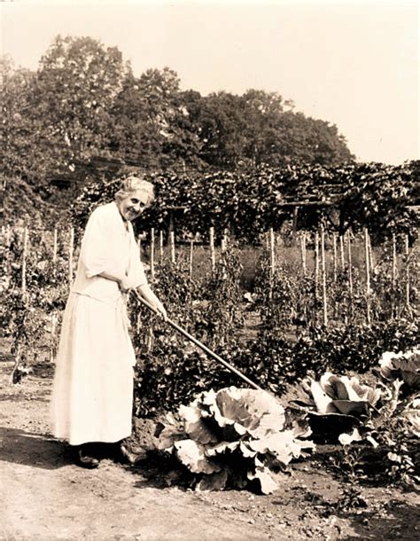 Easton Hse Ida Tarbell In Her Garden Historical Society Of Easton