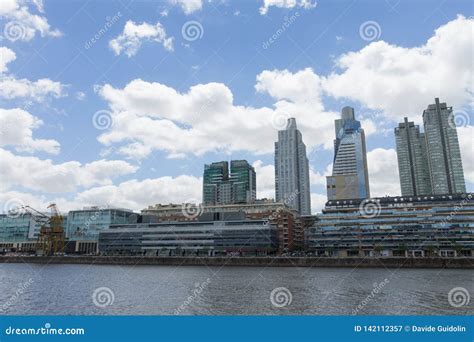 Modern Buildings From Puerto Madero Buenos Aires Argentina Stock