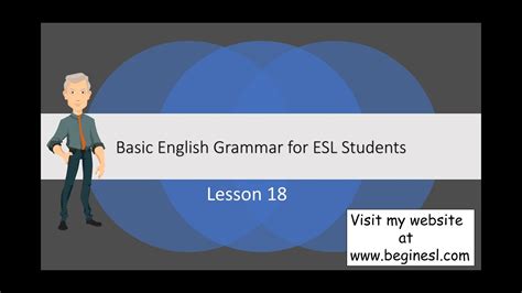 Basic English Grammar Lesson 18 Youtube