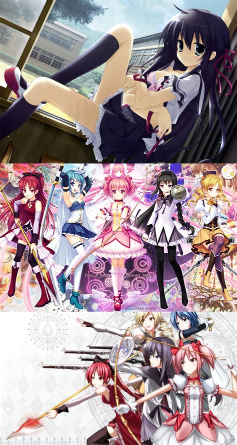 Kyouko Sakura, Homura Akemi, Mami Tomoe, ... | Anime, Ah my goddess ...