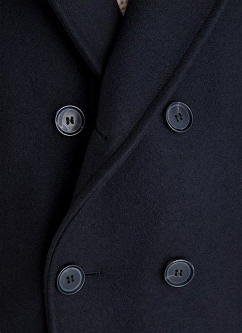 Navy Blue Winter Coat Bond Suits James Bond Suit Peacoat Men