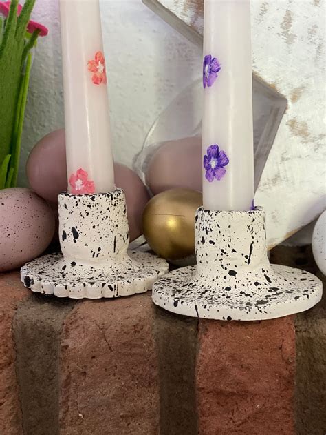 Handmade Clay Candle Stick Holder Etsy