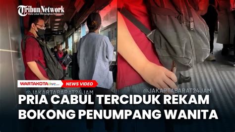 Pria Cabul Terciduk Rekam Bokong Penumpang Wanita Di Halte Transjakarta