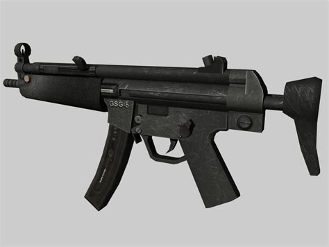 Mp5 Weapon 3d Model 9 Obj Fbx Ma Max Free3d