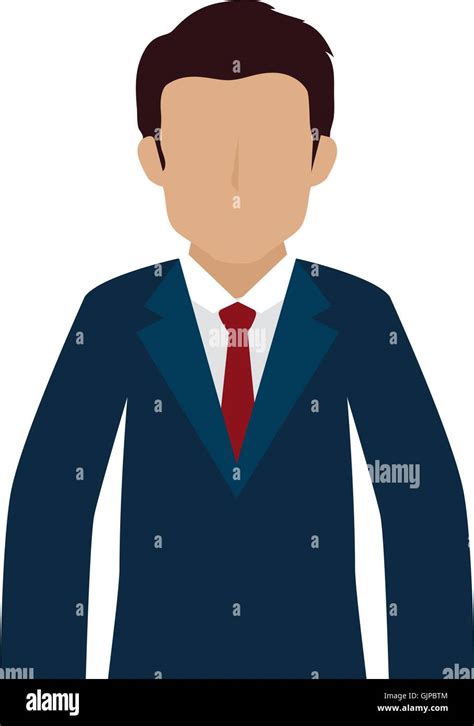 Man Guy Person Suit Tie Stock Vector Image And Art Alamy