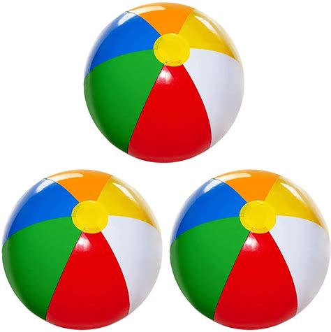 Beach Balls For Kids 3 Pack Large 20 Inflatable Beach Ball Classic