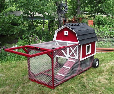 Build yourself a diy chicken house with these free chicken coop plans that make a this free plan will help you build a small chicken coop that's perfect for your backyard. The Little Red Barn Chicken Tractor By Bkeee | Chicken ...