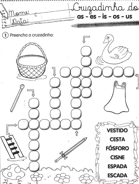 Puede elegir entre dos modos (verso por verso o palabra por palabra). 30 Atividades com AS, ES, IS, OS, US para Imprimir ...