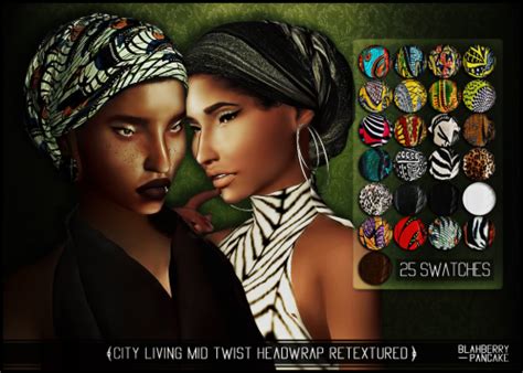 My Sims 4 Blog Whitley Hair And Head Wrap Retexture By