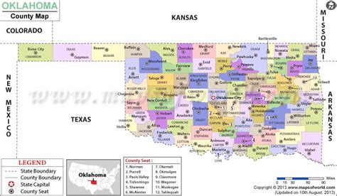 Oklahoma County Map Oklahoma Counties County Map Nebraska Us