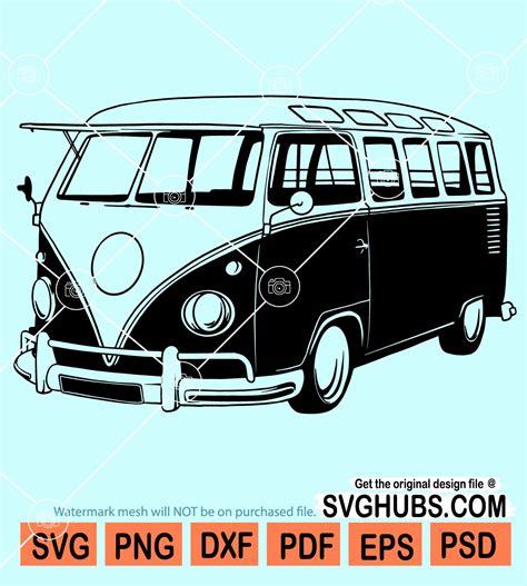 Classic Volkswagen Bus Svg Vintage Vw Bus Svg Joybus Svg Volkswagen