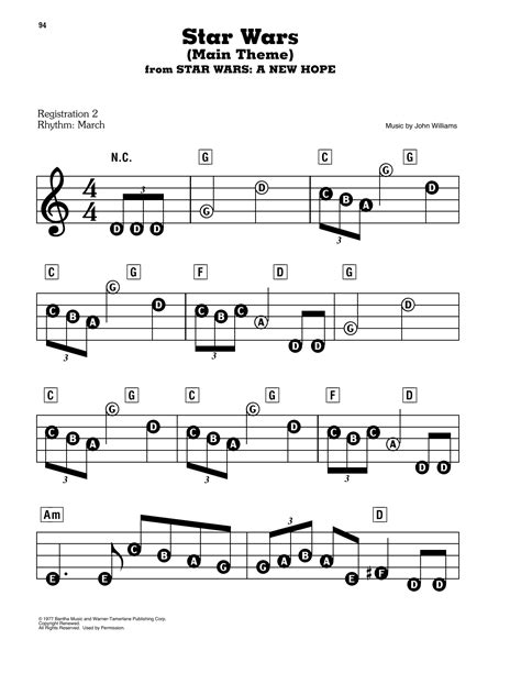 Star warsr medley conductor score parts sheet music by no composer alfred publishing company prima music. Star Wars (Main Theme) Sheet Music | John Williams | E-Z Play Today