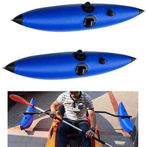 Kayak 2x Blue Pvc Canoe Fishing Outrigger Stabilizer Buoy