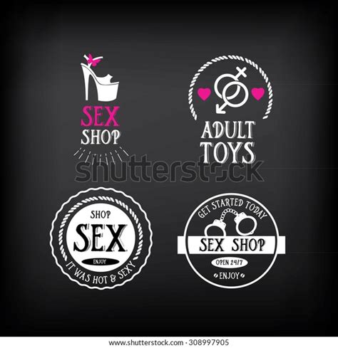 Vector De Stock Libre De Regalías Sobre Sex Shop Logo Badge