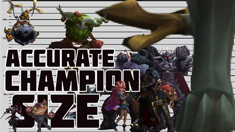 Champion Sizes According To Lore Youtube