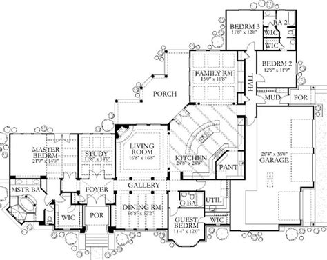 European Style House Plan 4 Beds 3 Baths 3336 Sqft Plan 80 194