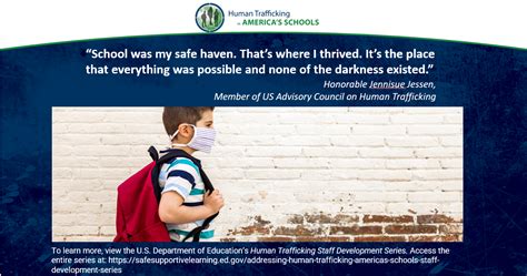 Addressing Human Trafficking In Americas Schools Training Collateral