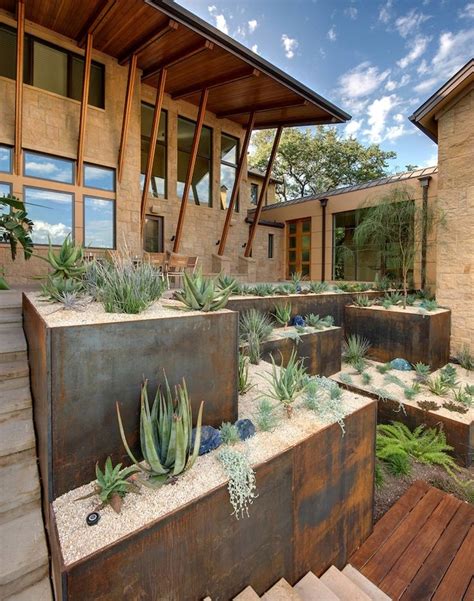 This finish is intended to forma protective layer which prevents the steel from. Beautiful Corten Steel Planters Shaped And Inspired By Nature