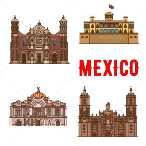 Tourist Landmarks And Sightseeings Of Mexico Mexico Landmarks Tourist