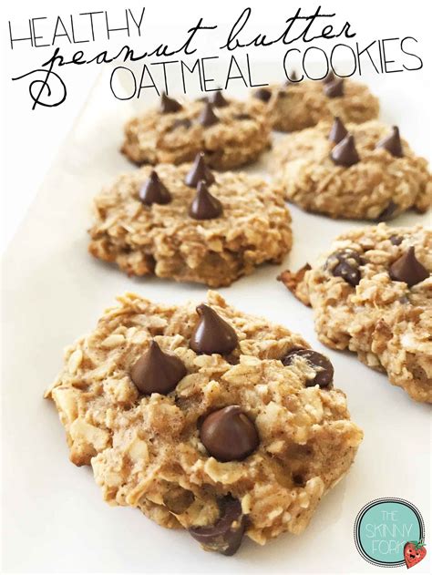 Healthy Peanut Butter Oatmeal Cookies — The Skinny Fork