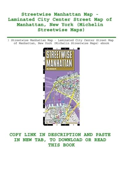 Download Pdf Streetwise Manhattan Map Laminated City Center Street