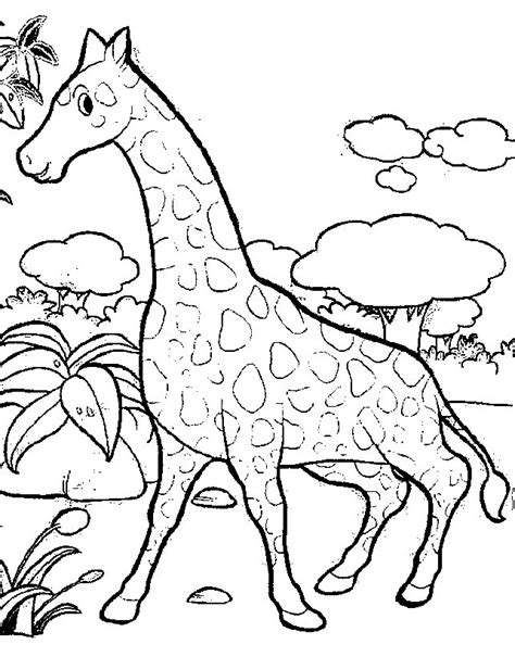 Coloring Page Giraffe Animals Coloring Pages 2