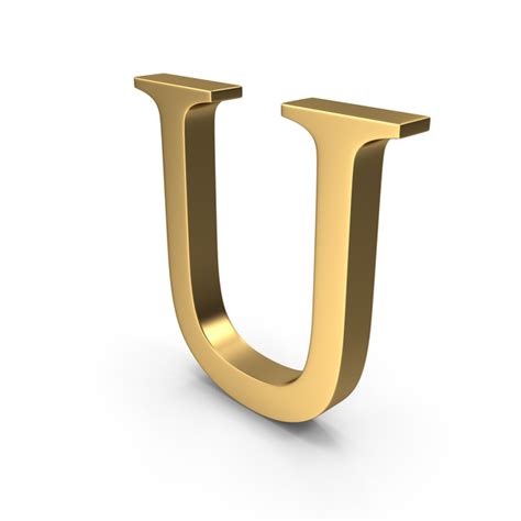 Gold Letter U Png Images And Psds For Download Pixelsquid S11191712f