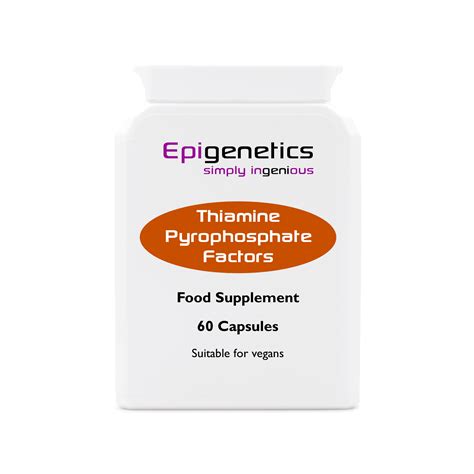 Thiamine is used to treat or prevent vitamin b1 deficiency. Thiamine Pyrophosphate Factors pack of 60 capsules ...