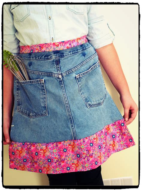 Upcycled Denim Tutorial How To Make An Apron From Old Blue Jeans
