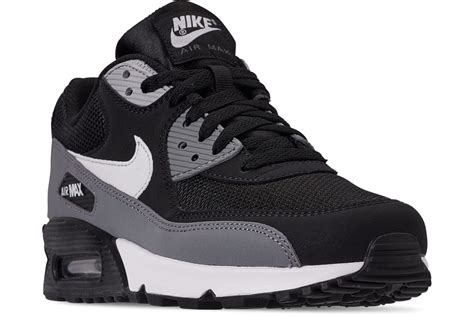 Nike Mens Air Max 90 Essential Casual Shoes Blackwhitecool Grey