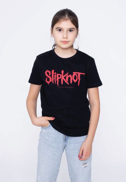Slipknot Logo Kids Blackred T Shirt Impericon En