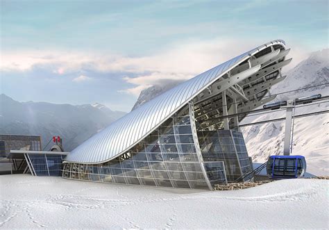 Nuove Funivie Skyway Monte Bianco Stazione Intermedia Proteo