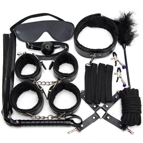 Sex Toys Sm10 Piece Set Couple Flirting Props Shackle Handcuffs Mouth