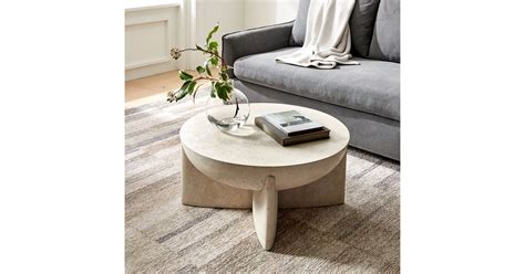 A Statement Coffee Table West Elm Monti Lava Stone Coffee Table Best