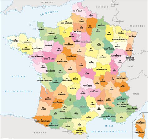 Departements Francais Carte Et Liste Des Departements Francais Images