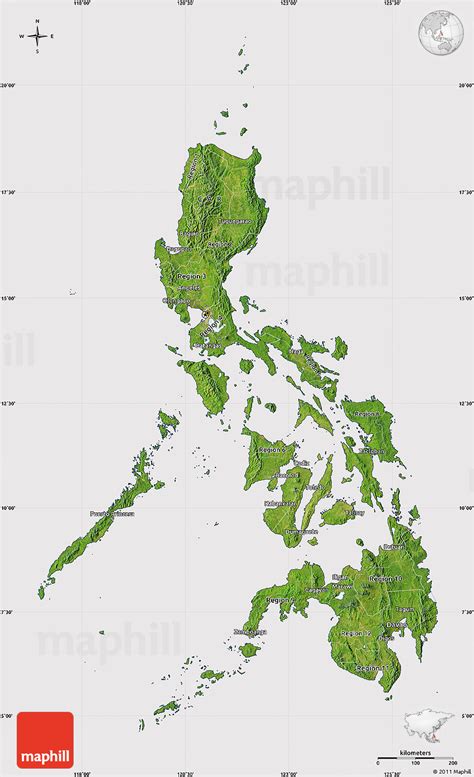 Satellite Map Of Philippines Cropped Outside