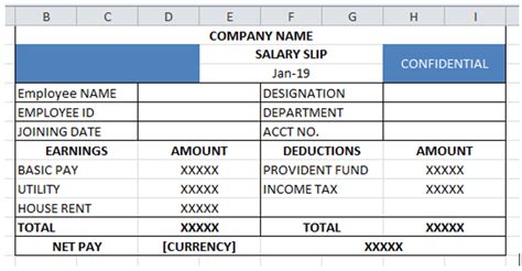 Salary Slip Templatesformats For Ms Word And Excel Download