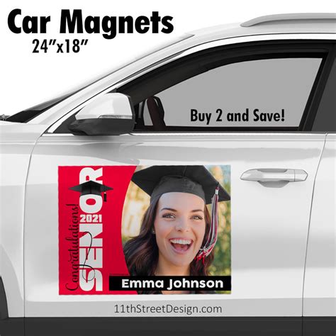 2021 Graduation Car Magnet Graduation Magnetic Sign Etsy