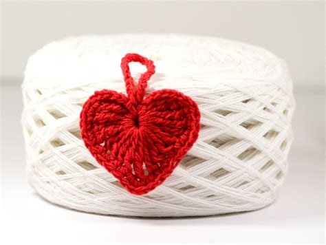 Crochet Heart Ornament Crochet Pattern Heart Decoration Etsy
