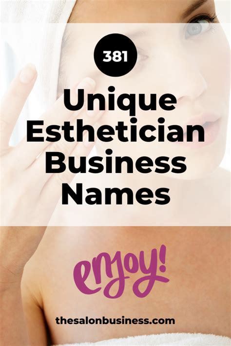 352 Unique Esthetician Business Names 2023 Creative And Catchy