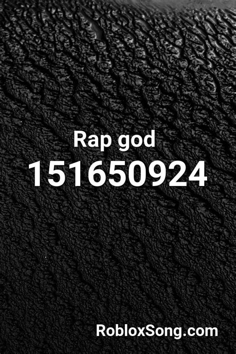 Rap God Roblox Id Roblox Music Codes Roblox Rap God