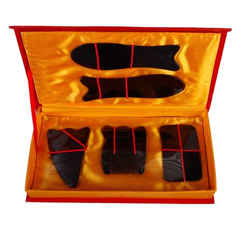 5pcs set chinese traditional acupuncture massage tool guasha beauty kit 24525 in massage