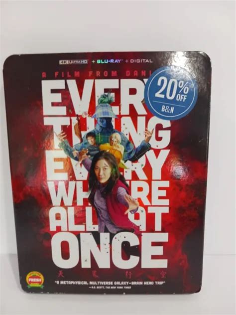 Everything Everywhere All At Once 4k Ultra Hd And Blu Ray Disc Dvd Movie With 1305 Picclick