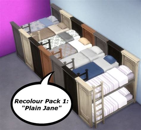 Martine Simblr Functional Bunk Bed Sims Downloads Check More At