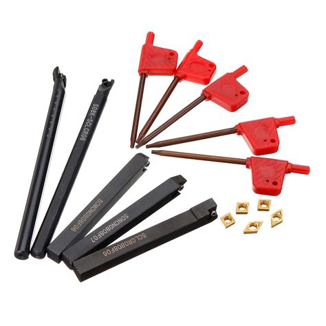 2020 popular 1 trends in tools, home improvement, home & garden, automobiles & motorcycles with carbide insert lathe tool and 1. 5pcs 8mm Shank Indexable Lathe Turning Tool Holder with ...