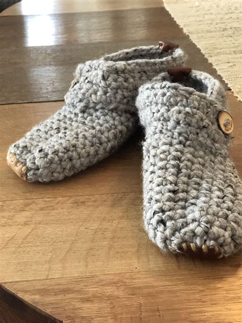 Crocheted Slippers Free Pattern Review Made By Marni