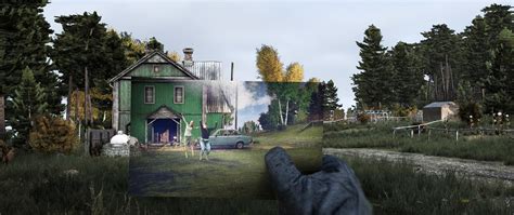 2560x1080 Resolution Green And Brown Painted House Dayz Video Games