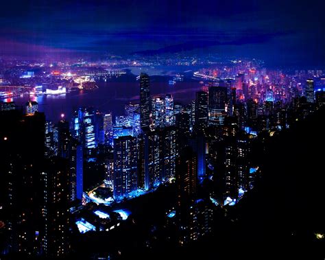 Wallpaper City Cityscape Night Reflection Sky Earth Skyline