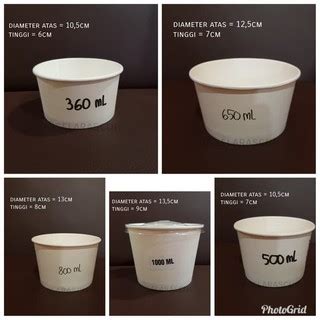 Paper bowl paper cup mangkok rice bowl mangkok kertas 650 ml 22oz